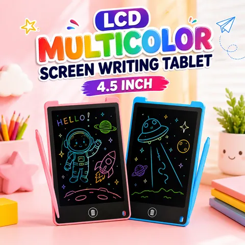 LCD Multicolor Screen Writing Tablet Erasable Writing Board