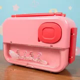Premium Plastic Lunch Box with Sauce Container (029-27)