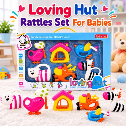 Loving Hut Rattles Set For Babies (13007)