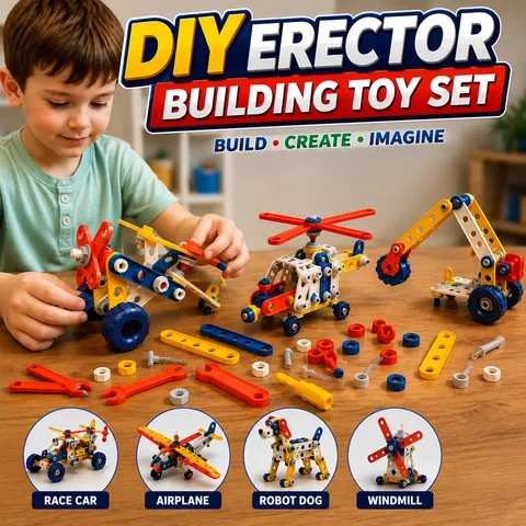 DIY Erector Building Toy Set for Kids (AK014)