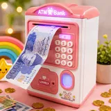 Electronic ATM Piggy Bank with Fingerprint for Kids (MD8865)