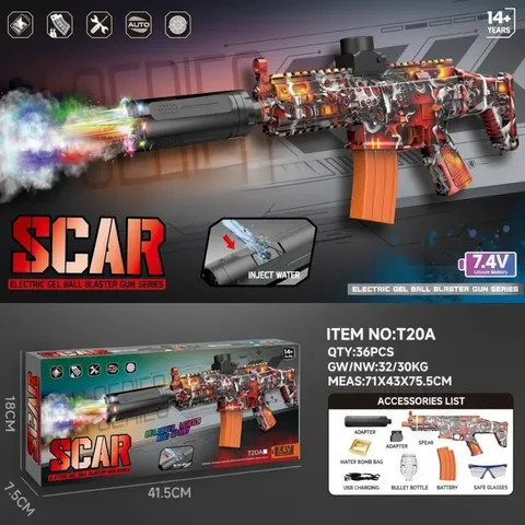 Automatic Scar-L Gel Blaster Gun Toy For Kids (T20A)