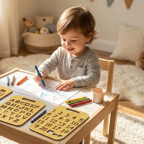 Early Learning Wooden Stencil Board For Kids (pk-003)