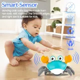 Electric Crawling Crab Toy With Lights & Music for Kids (QC-1Y)