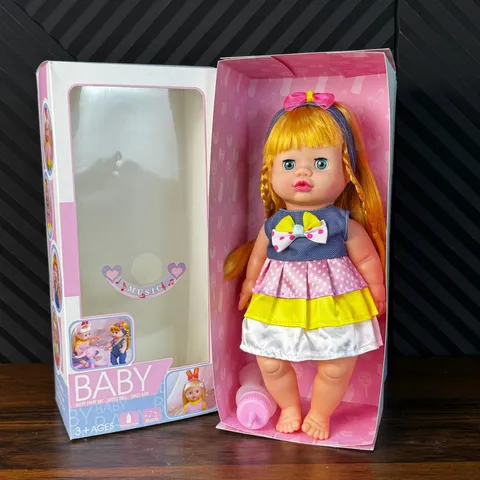 Baby Doll Happy Every Day with Feeding Bottle & Music (8933A)