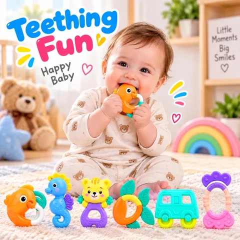 Baby Sensory Teething Toy Set (HX006)