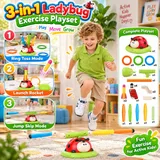 3-in-1 Activity Toy Set Ladybug RC Sports with Rocket Launcher (296Y)