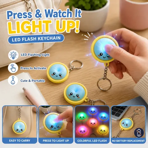 LED Flashing Mini Dumpling Keychain (DS)