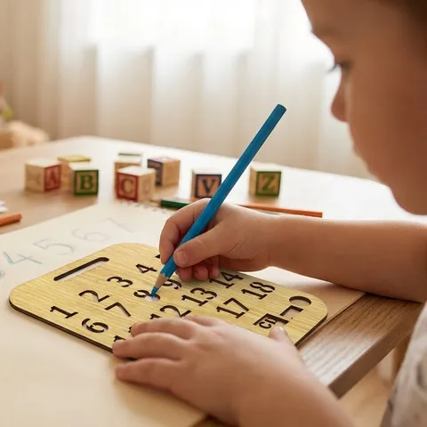 Early Learning Wooden Stencil Board For Kids (pk-003)