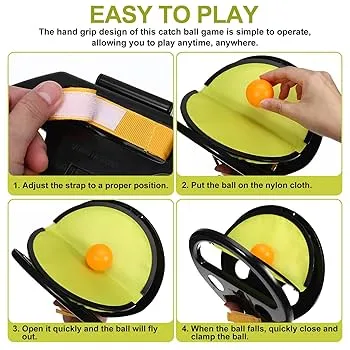 Catch & Throw Ball Game | Indoor n Outdoor Family Time Game (Pack of 2)