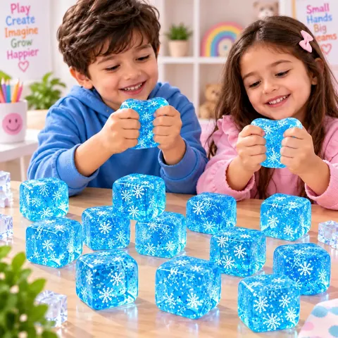 Ice Cube Squishy Stress Relief Toy (Random Colors| JSB)