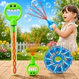 32 Hole Smiling Face Bubble Stick For Kids (HY-111)