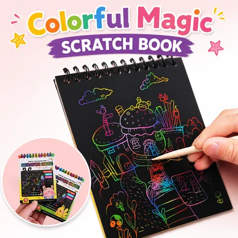 Magic Scratch Art Notebook Set for Kids (E-0014)